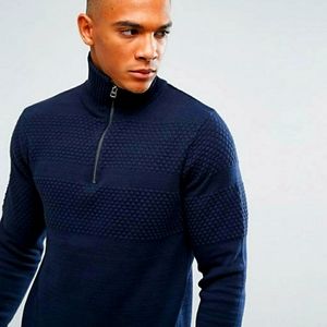 XL JACK JONES CORE knit ZIP SWEATER